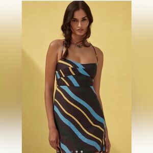 Cala del la Cruz Tere Linen Mini Dress